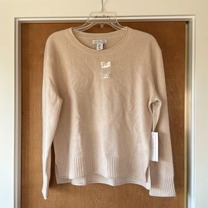 Rachel Zoe 100% 2-ply cashmere sweater in light pink - M (NWT)